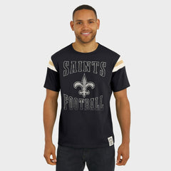 NFL New Orleans Saints Darius Rucker Collection Football Stripe Sleeve T-Shirt
