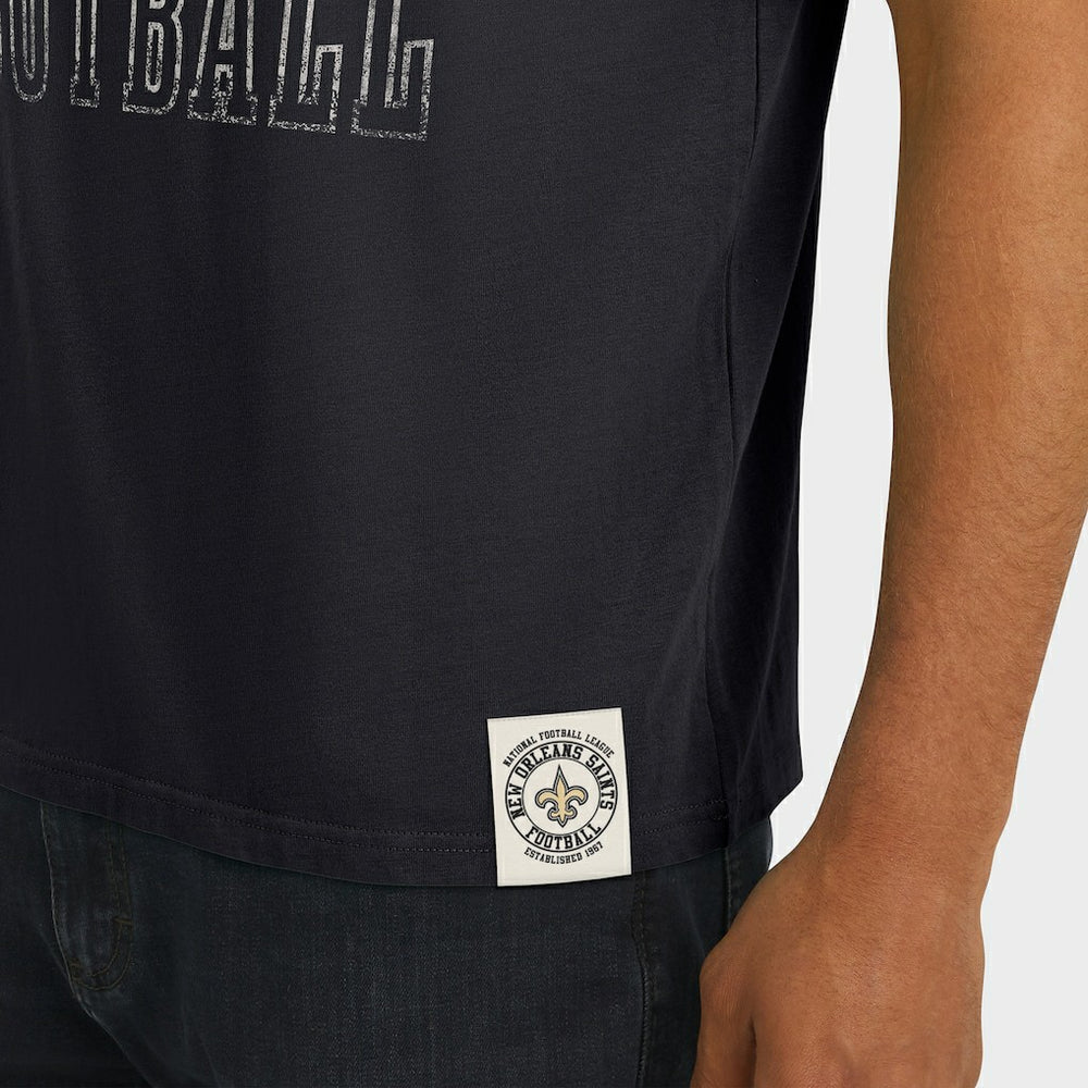 NFL New Orleans Saints Darius Rucker Collection Football Stripe Sleeve T-Shirt
