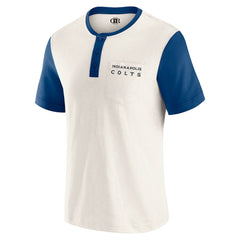 NFL Indianapolis Colts Darius Rucker Collection Henley Colorblock Slub Pocket T-Shirt
