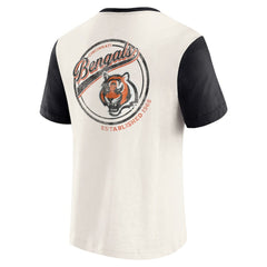 NFL Cincinnati Bengals Darius Rucker Collection Henley Colorblock Slub Pocket T-Shirt