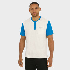 NFL Detroit Lions Darius Rucker Collection Henley Colorblock Slub Pocket T-Shirt