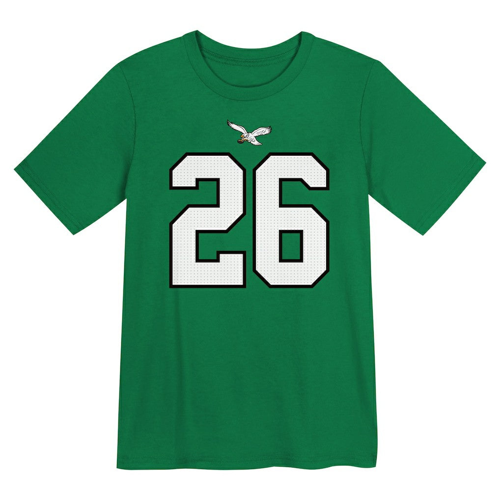 NFL Philadelphia Eagles Saquon Barkley  Preschool Player Name & Number T-Shirt