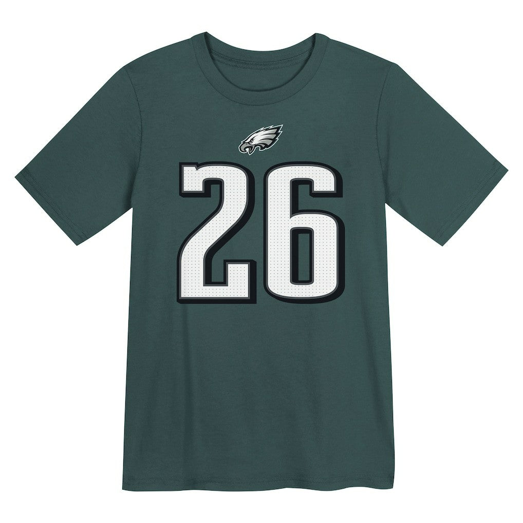 NFL Philadelphia Eagles Saquon Barkley  Preschool Player Name & Number T-Shirt