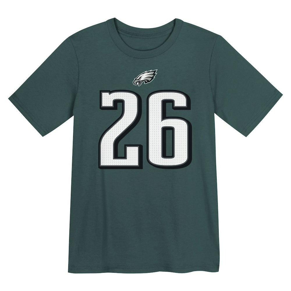NFL Philadelphia Eagles Saquon Barkley  Preschool Player Name & Number T-Shirt
