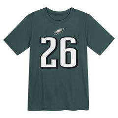 NFL Philadelphia Eagles Saquon Barkley  Preschool Player Name & Number T-Shirt
