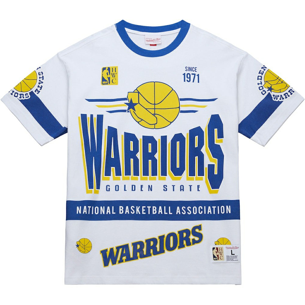 Golden State Warriors Unisex Hardwood Classics Vintage Team Origins Premium T-Shirt sale - White | Mitchell & Ness online