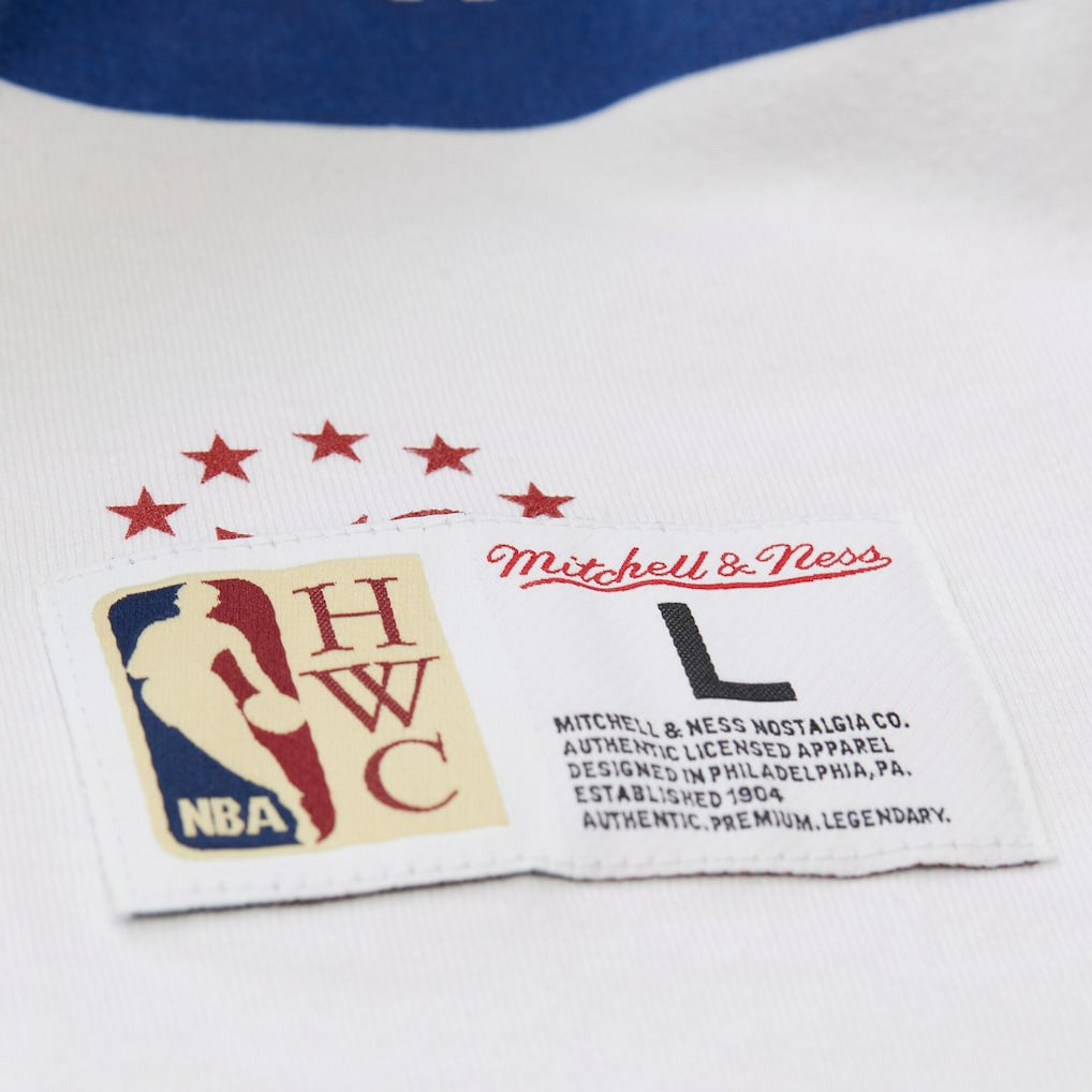 Philadelphia 76ers Unisex Hardwood Classics Vintage Team Origins Premium T-Shirt - White | Mitchell & Ness sale