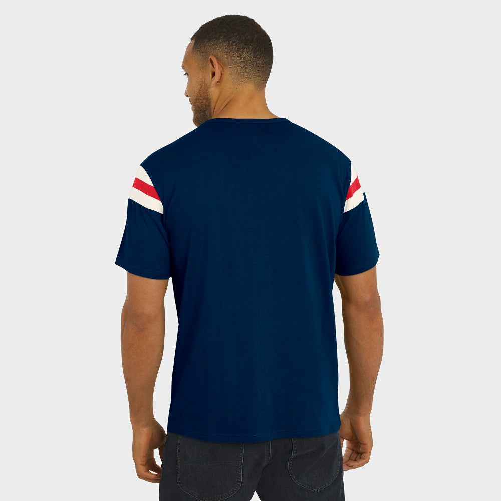 Minnesota Twins Darius Rucker Collection Distressed Sleeve Stripe T-Shirt - Navy