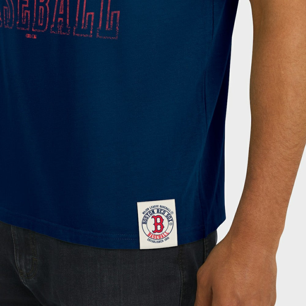 Boston Red Sox Darius Rucker Collection Distressed Sleeve Stripe T-Shirt - Navy