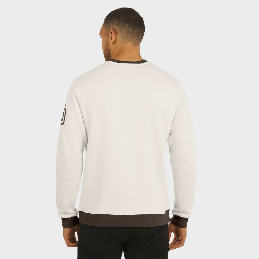 San Diego Padres Darius Rucker Collection Colorblock Crewneck Sweatshirt - Cream