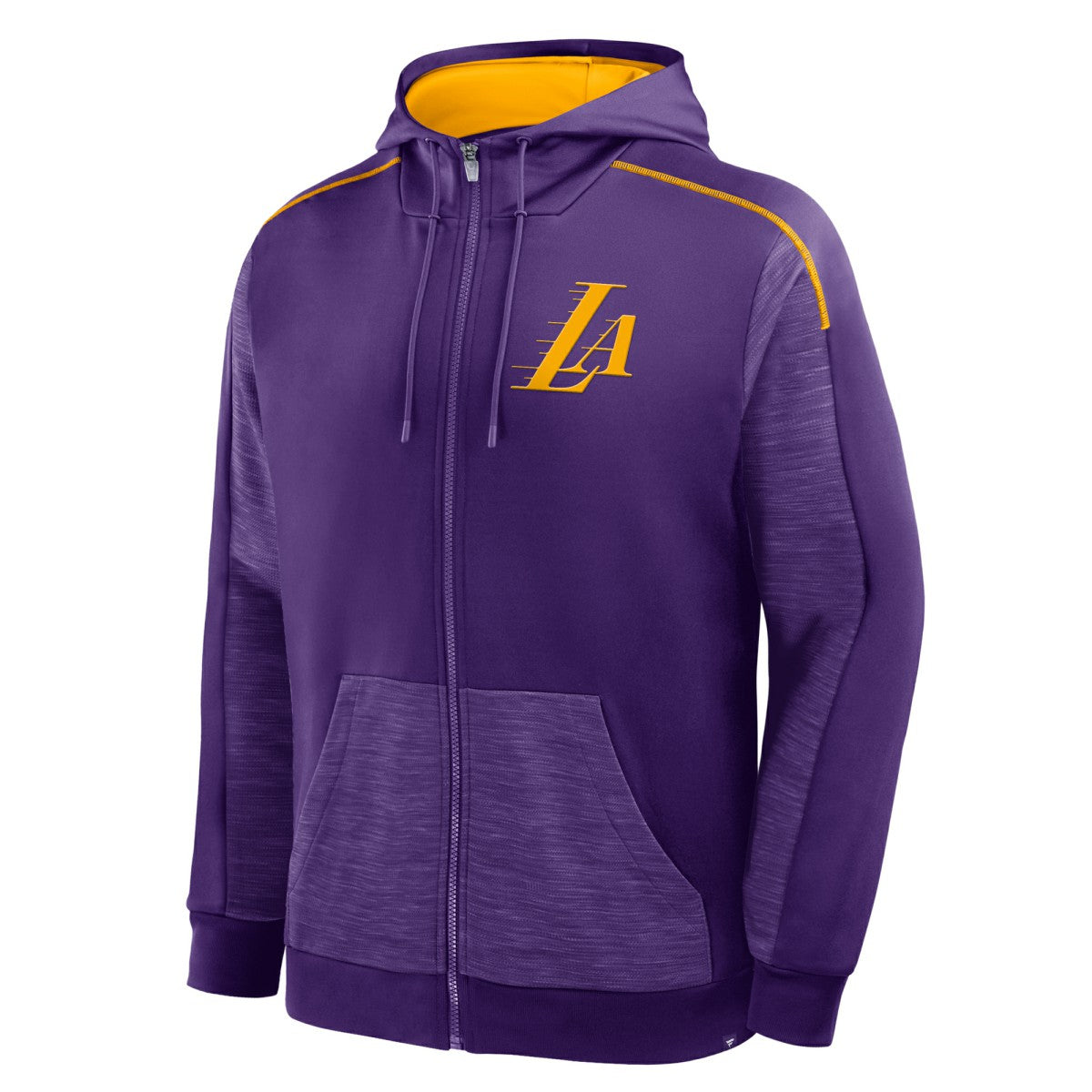 Los Angeles Lakers Back Door Cut Play Defender Full-Zip Hoodie - Purple | Fanatics shop