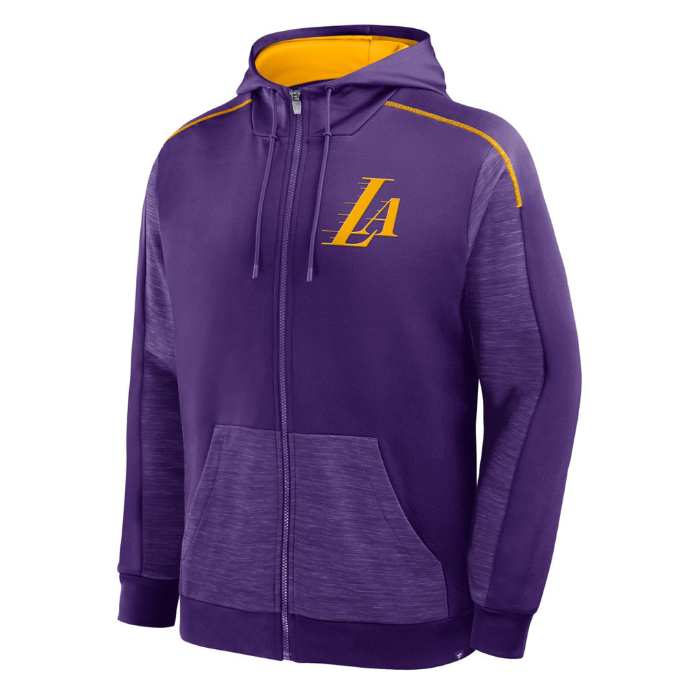 Los Angeles Lakers Back Door Cut Play Defender Full-Zip Hoodie - Purple | Fanatics shop