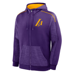 Los Angeles Lakers Back Door Cut Play Defender Full-Zip Hoodie - Purple | Fanatics shop