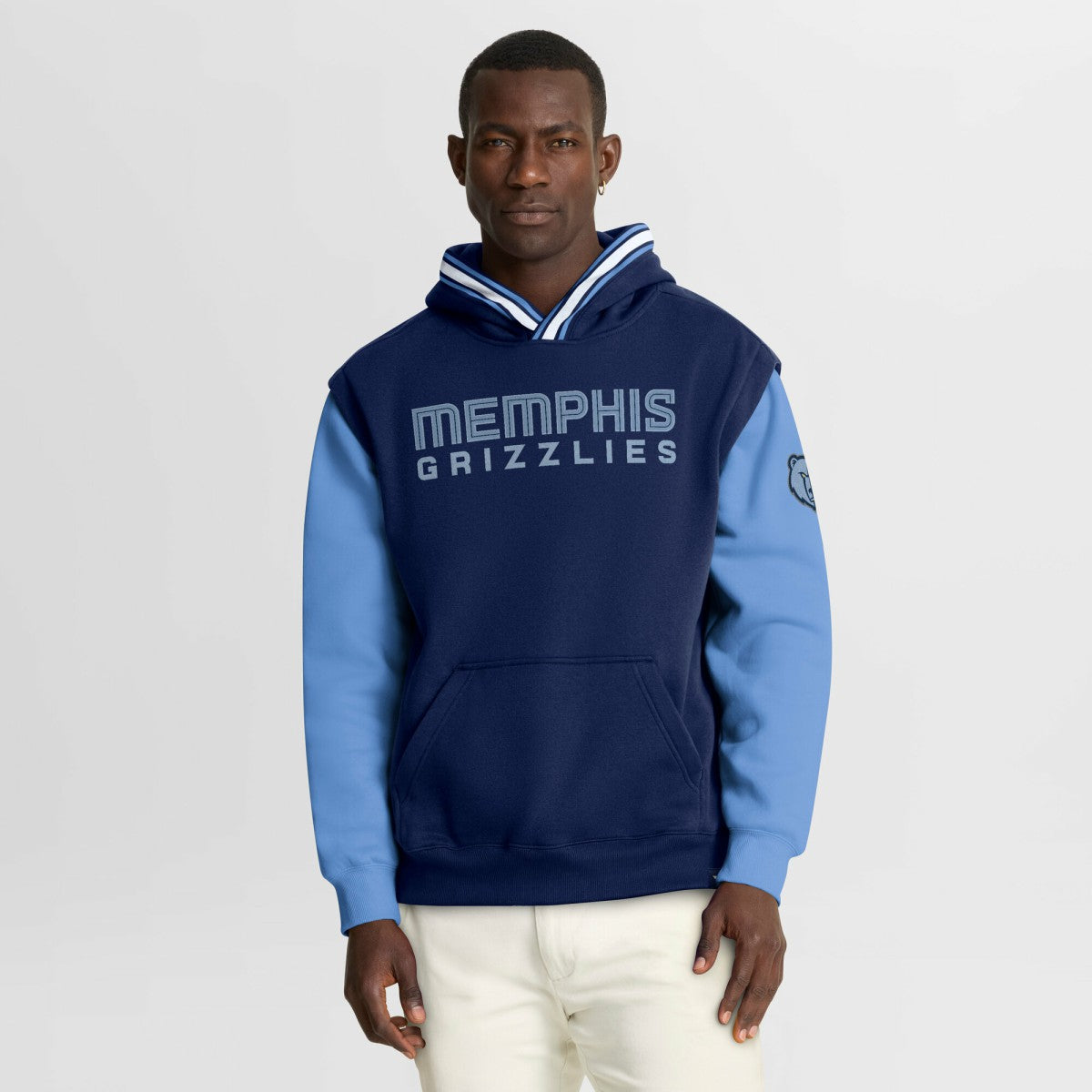 Memphis Grizzlies Half Court Shot Clock Fastbreak Hoodie - Navy/Blue | Fanatics sale