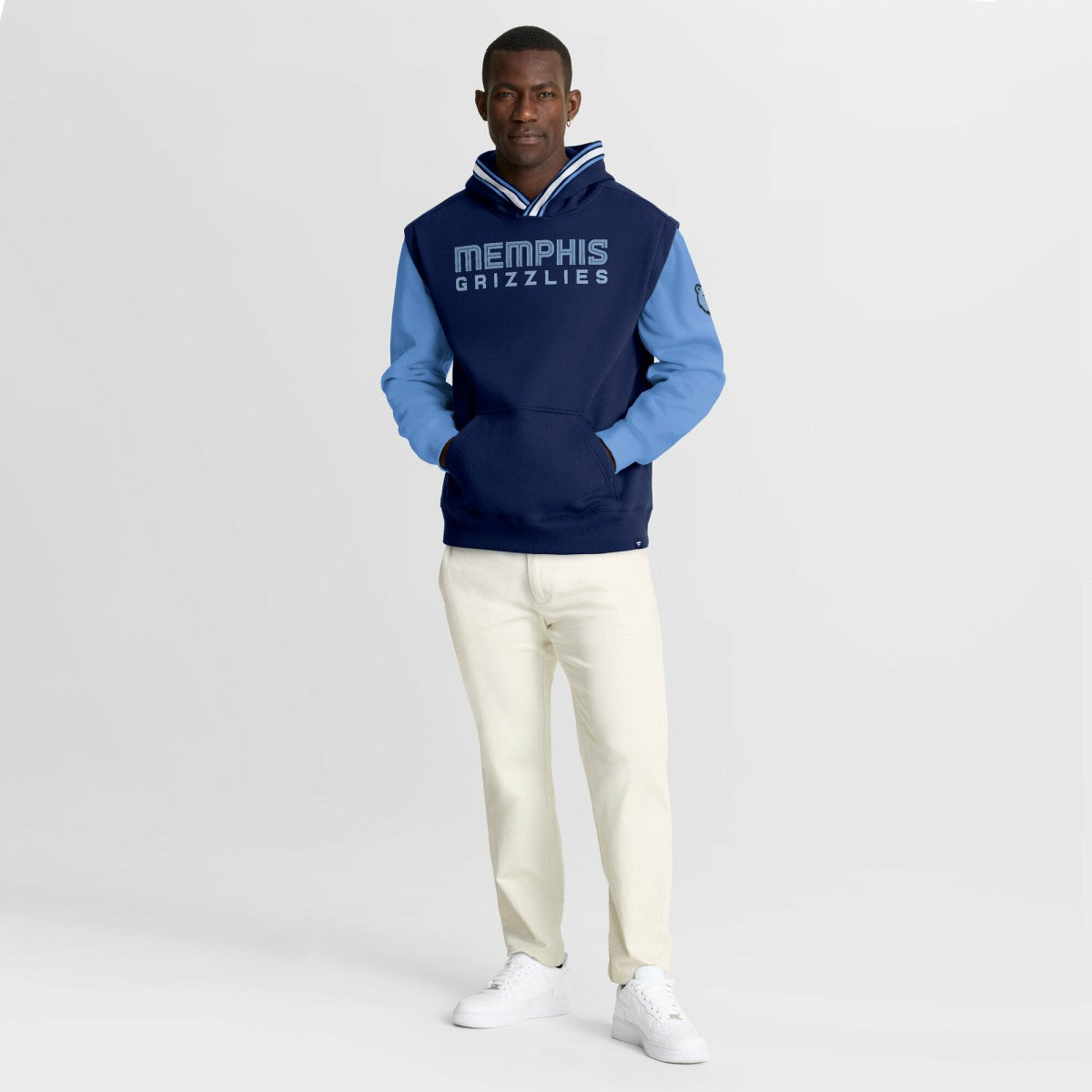 Memphis Grizzlies Half Court Shot Clock Fastbreak Hoodie - Navy/Blue | Fanatics sale