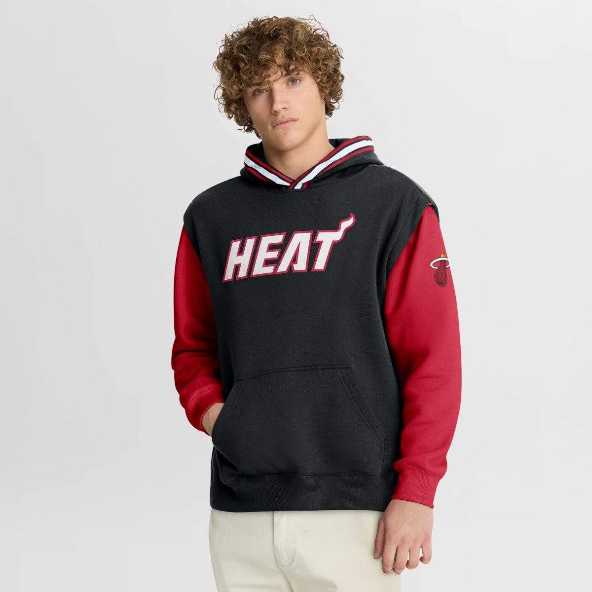 Miami Heat Half Court Shot Clock Fastbreak Hoodie - Black/Red | Fanatics sale
