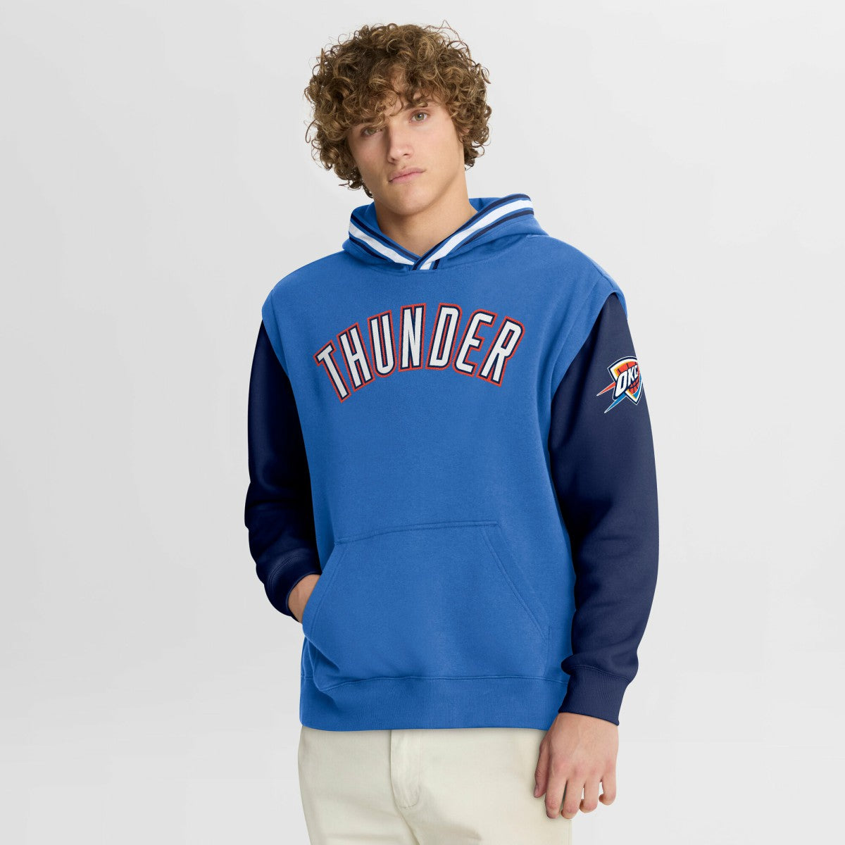 Oklahoma City Thunder Half Court Shot Clock Fastbreak Hoodie - Blue/Navy | Fanatics on sale