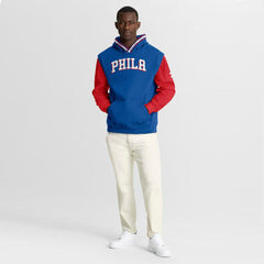 Philadelphia 76ers Half Court Shot Clock Fastbreak Hoodie - Royal/Red | Fanatics on sale