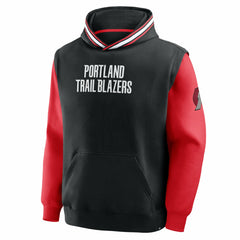 Portland Trail Blazers Half Court Shot Clock Fastbreak Hoodie - Black/Red | Fanatics online