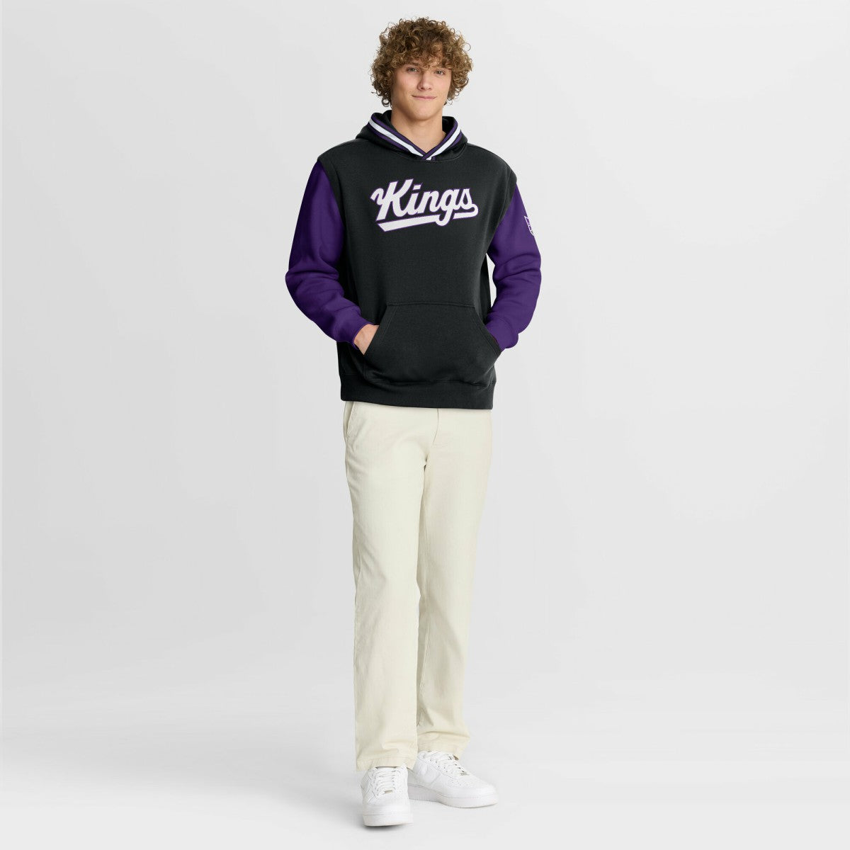 Sacramento Kings Half Court Shot Clock Fastbreak Hoodie - Black/Purple | Fanatics shop