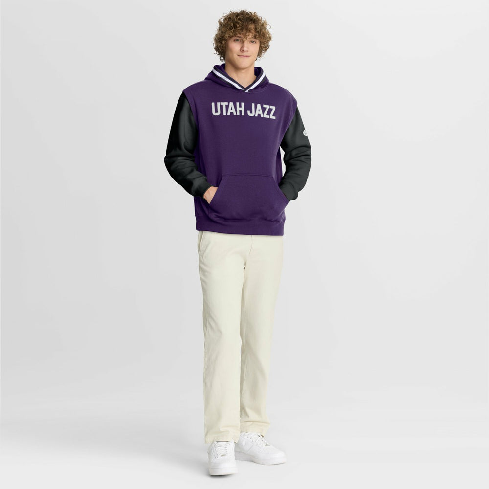 Utah Jazz Half Court Shot Clock Fastbreak Hoodie - Purple/Black | Fanatics shop