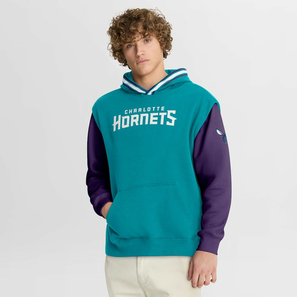 Charlotte Hornets Half Court Shot Clock Fastbreak Hoodie - Teal/Purple | Fanatics sale