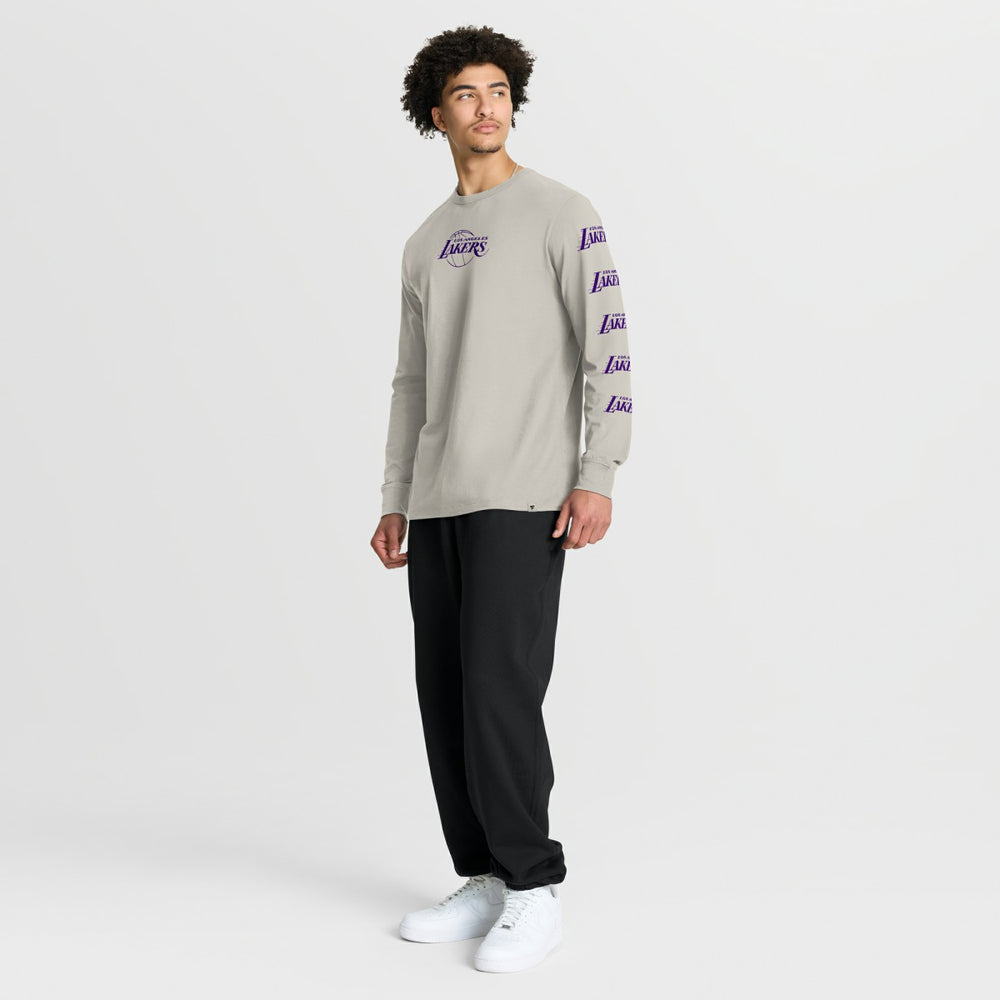 Los Angeles Lakers Crossover Collection Ball Screen Action Premium Long Sleeve T-Shirt - Cream | Fanatics discount