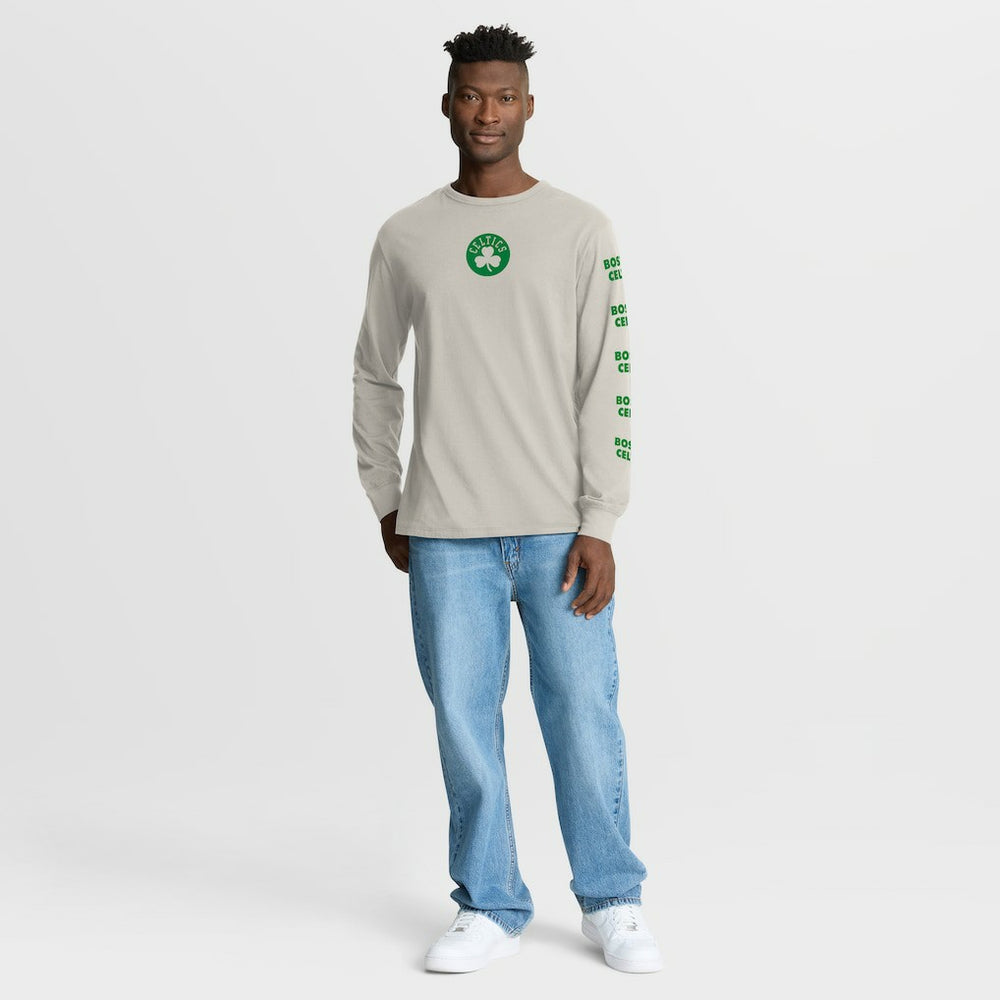 Boston Celtics Crossover Collection Ball Screen Action Premium Long Sleeve T-Shirt - Cream | Fanatics outlet