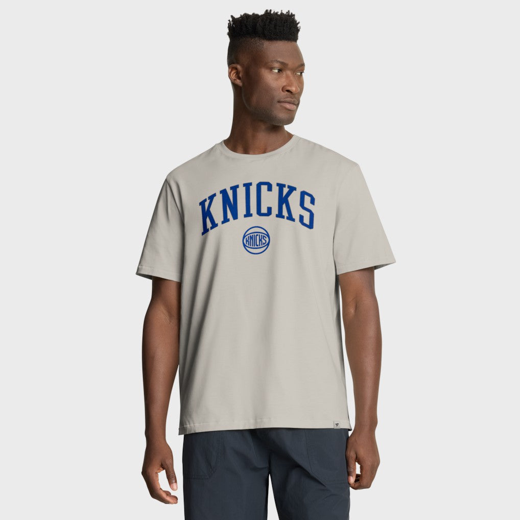 New York Knicks Crossover Collection Pull Up Jumper Shot Premium T-Shirt - Cream | Fanatics online
