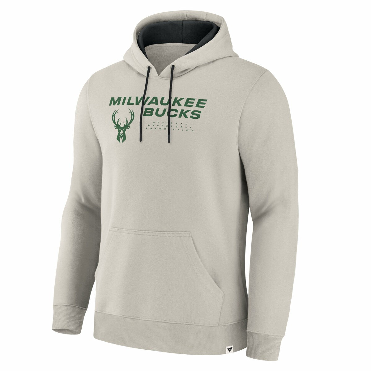 Milwaukee Bucks Crossover Collection Blocked Shot Premium Pullover Hoodie - Off White | Fanatics shop