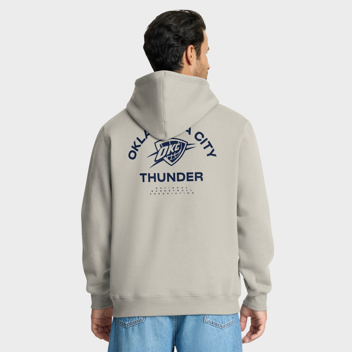Oklahoma City Thunder Crossover Collection Blocked Shot Premium Pullover Hoodie - Off White | Fanatics for sale