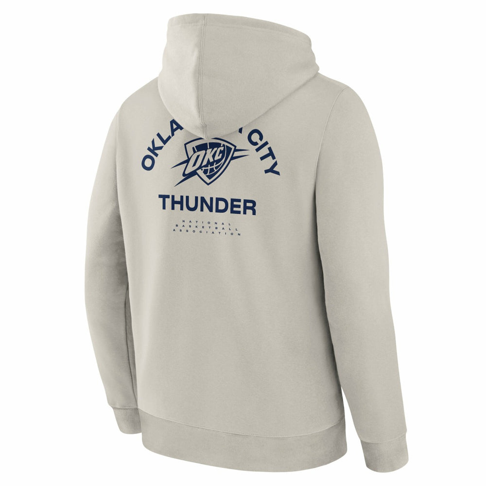 Oklahoma City Thunder Crossover Collection Blocked Shot Premium Pullover Hoodie - Off White | Fanatics for sale