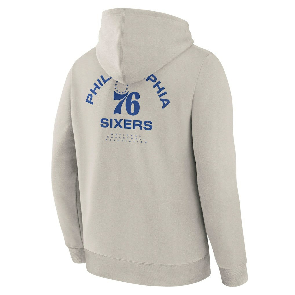 Philadelphia 76ers Crossover Collection Blocked Shot Premium Pullover Hoodie - Off White | Fanatics sale