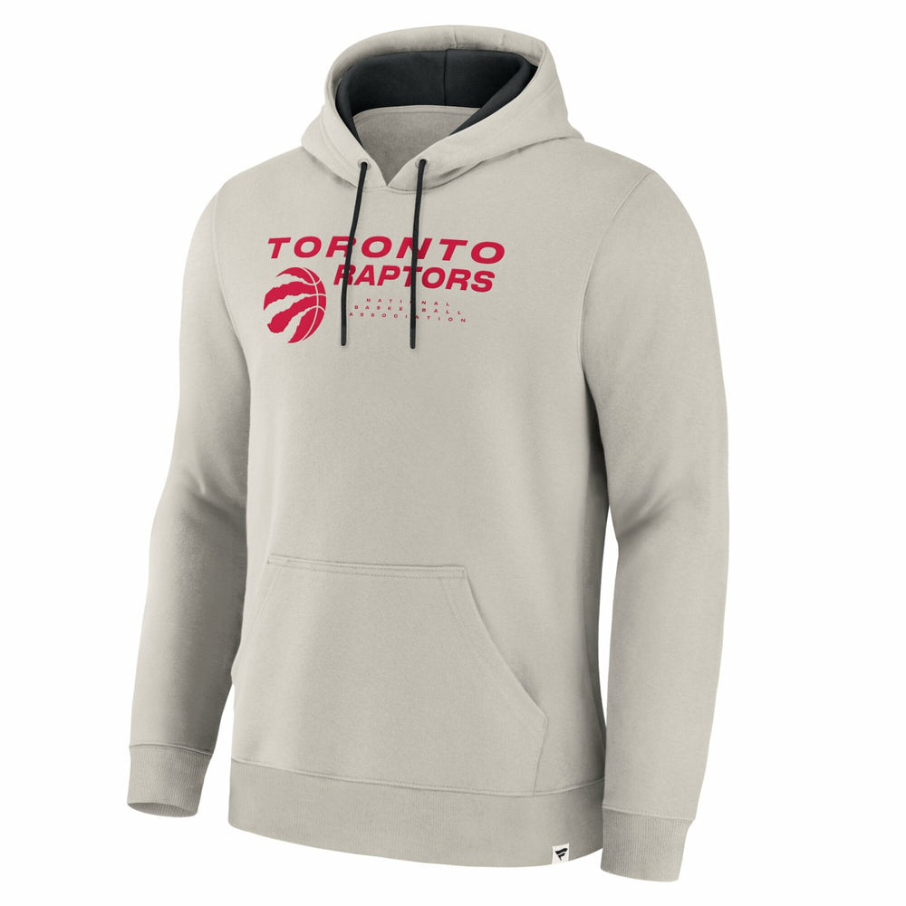 Toronto Raptors Crossover Collection Blocked Shot Premium Pullover Hoodie - Off White | Fanatics shop