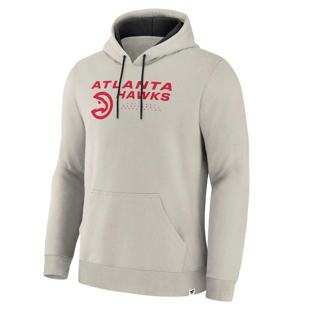 Atlanta Hawks Crossover Collection Blocked Shot Premium Pullover Hoodie - Off White | Fanatics sale