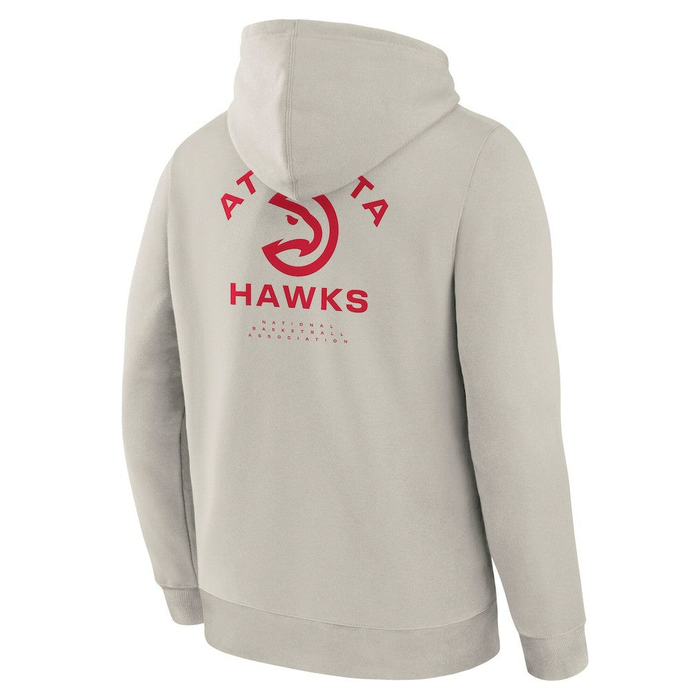 Atlanta Hawks Crossover Collection Blocked Shot Premium Pullover Hoodie - Off White | Fanatics sale
