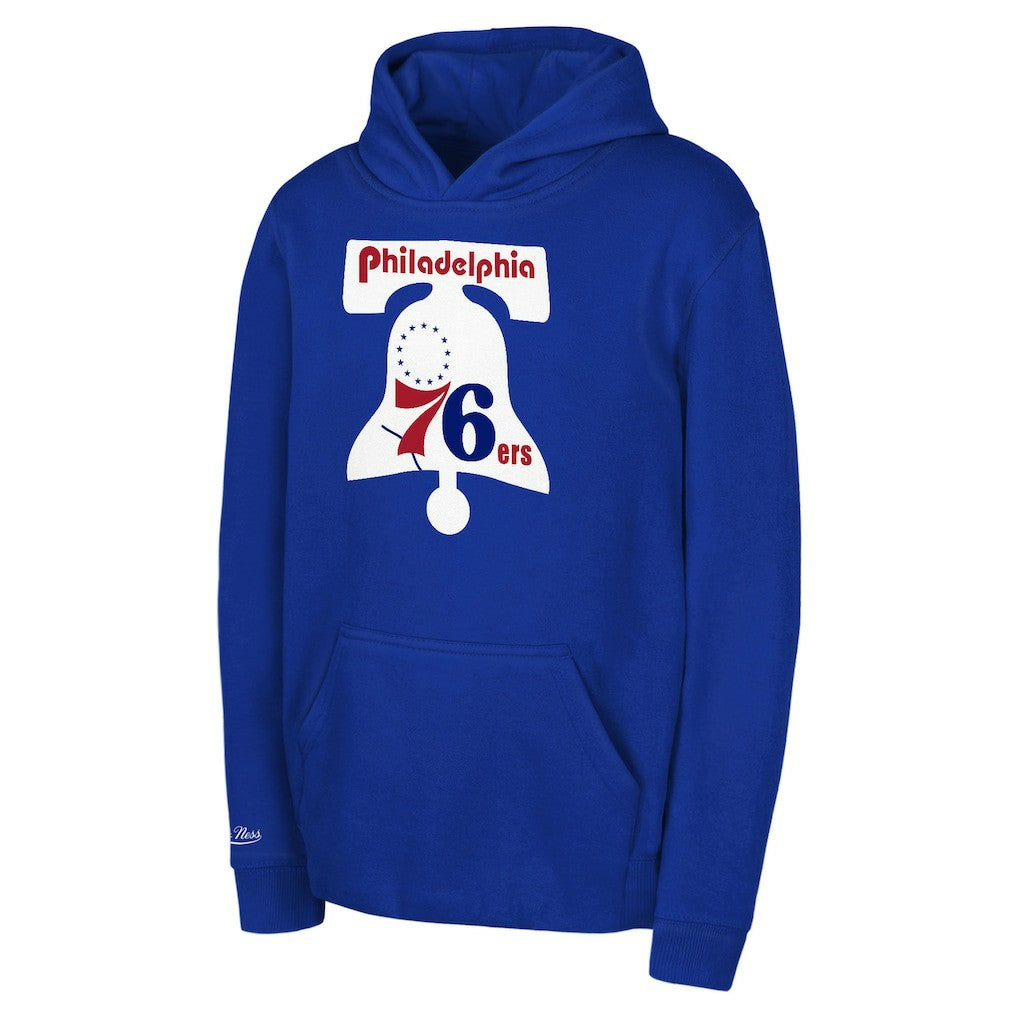 Philadelphia 76ers Preschool Retro Logo Pullover Hoodie - Royal | Mitchell & Ness shop