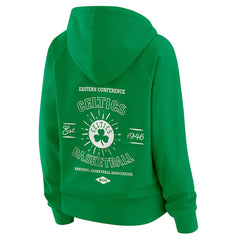 Boston Celtics WEAR by Erin Andrews Women's Vintage Full-Zip Raglan Hoodie - Green on sale
