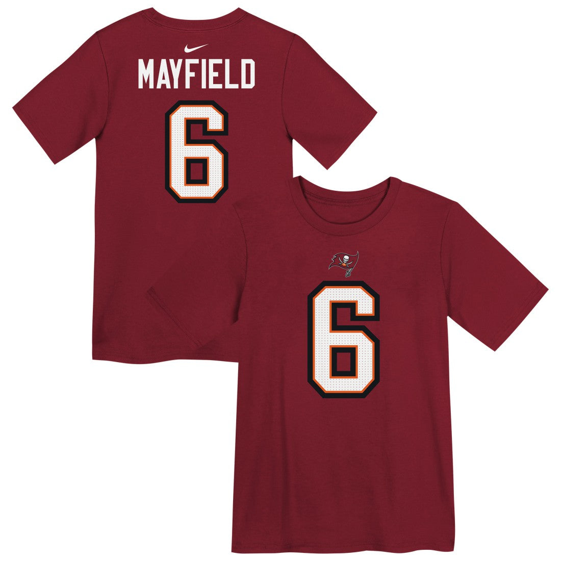 NFL Tampa Bay Buccaneers Baker Mayfield  Preschool Player Name & Number T-Shirt