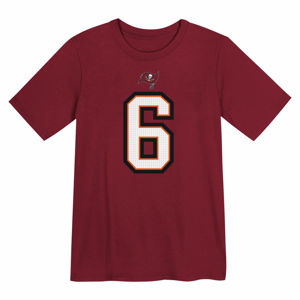 NFL Tampa Bay Buccaneers Baker Mayfield  Preschool Player Name & Number T-Shirt