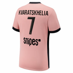 Khvicha Kvaratskhelia Paris Saint-Germain Youth 2024/25 Third Replica Player Jersey / Soccer On sale