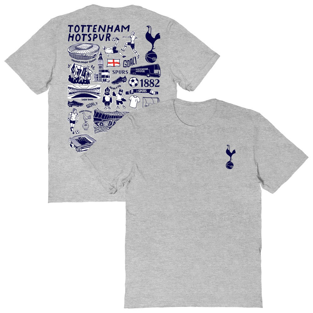 Tottenham Hotspur Vive La Fete Women's Impressions Artwork T-Shirt / Soccer Hot sale