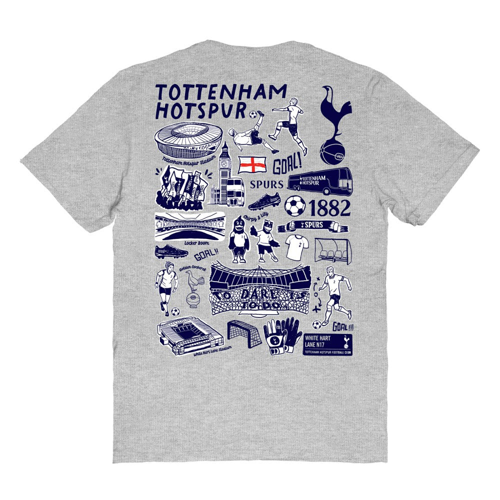 Tottenham Hotspur Vive La Fete Women's Impressions Artwork T-Shirt / Soccer Hot sale