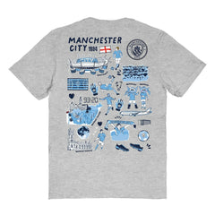 Manchester City Vive La Fete Women's Impressions Artwork T-Shirt / Soccer New