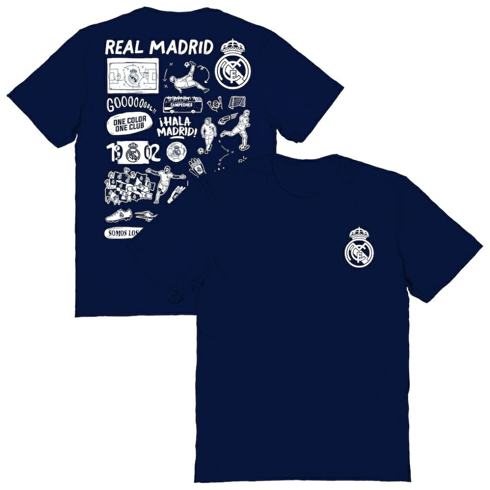 Real Madrid Vive La Fete Women's Impressions Artwork T-Shirt / Soccer Hot sale