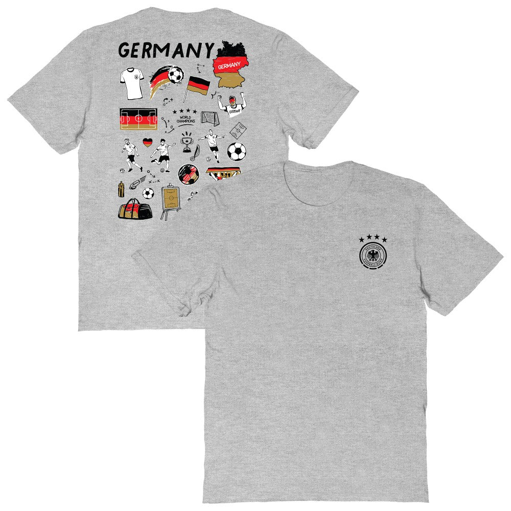 Germany National Team Vive La Fete Women's Impressions Artwork T-Shirt / Soccer Sale