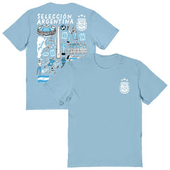 Argentina National Team Vive La Fete Women's Impressions Artwork T-Shirt / Soccer Hot sale
