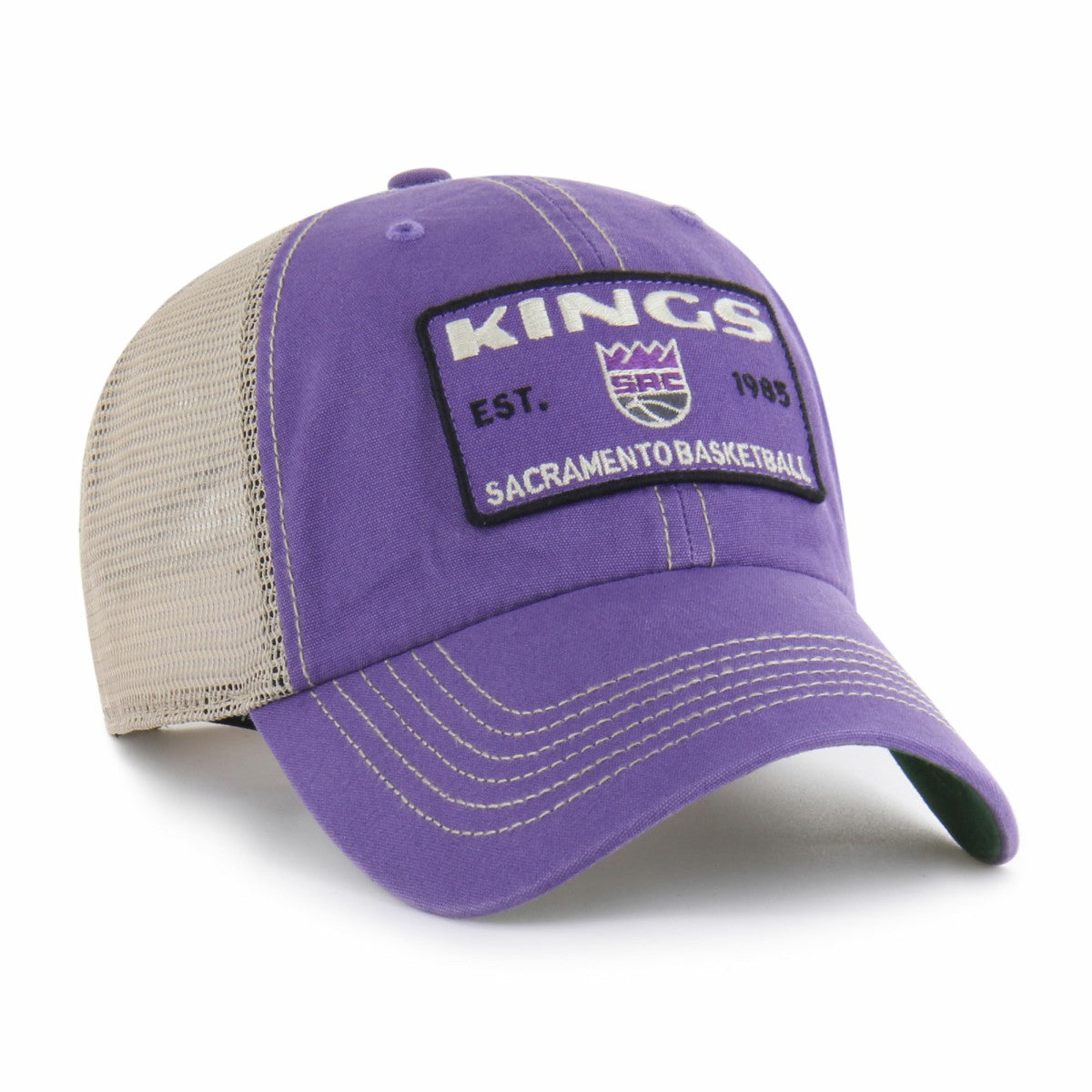 Sacramento Kings '47 Wabash Patch Clean Up Adjustable Hat - Purple/Tan | 47 brand online