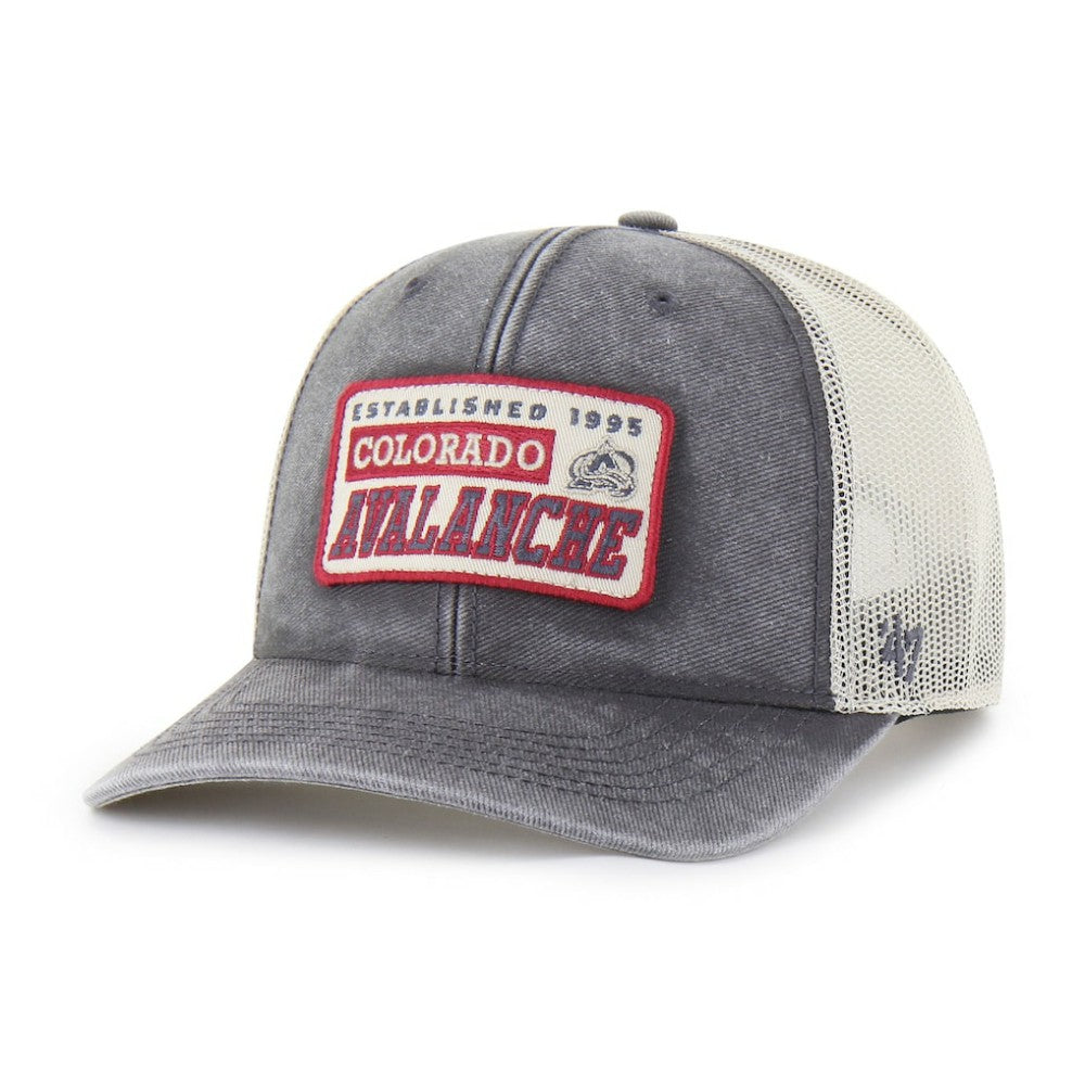 Colorado Avalanche '47 Canteen Pigment Dyed Patch Trucker Adjustable Hat