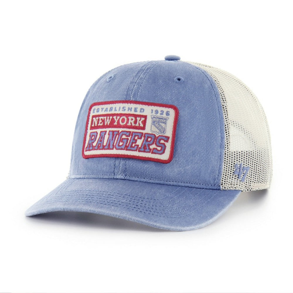 New York Rangers '47 Canteen Pigment Dyed Patch Trucker Adjustable Hat